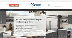 Desktop Screenshot of ontime-appliancerepair.com