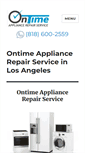 Mobile Screenshot of ontime-appliancerepair.com